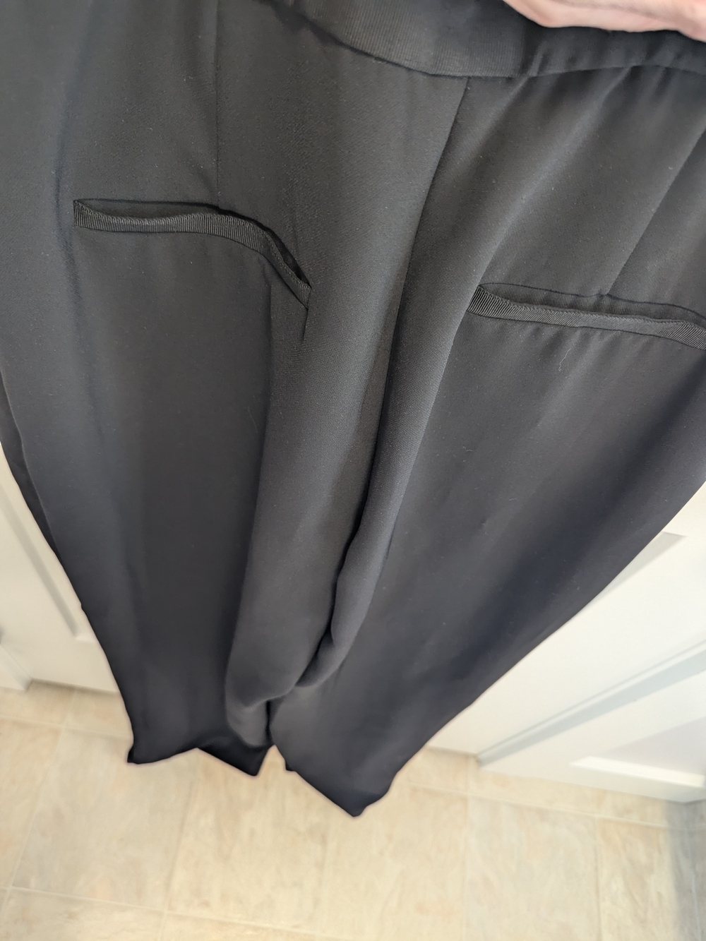 Ted Baker Black White Ruffle Wide Leg Jumpsuit - Picture 7 of 11